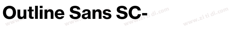 Outline Sans SC字体转换